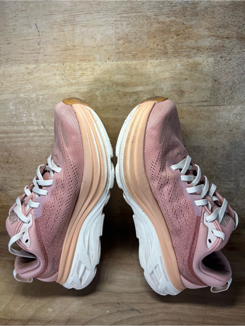 Hoka One One Bondi 8 Womens Size 7.5 Running Shoes Sneakers Sandstone Cream - Picture 6 of 12
